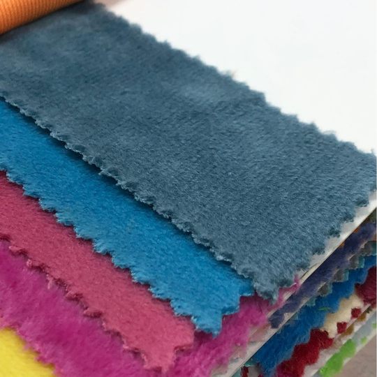 Crystal super soft in stock polyester fabric Crystal velvet short wool clothing lining pillow knitted fabric toy flannel