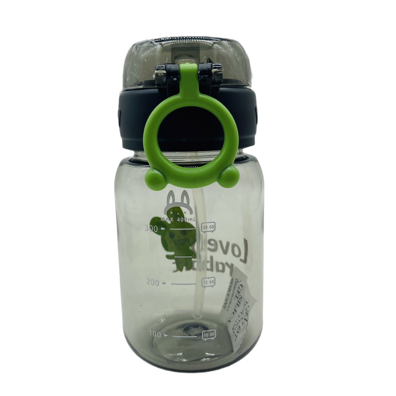 Nuevas tazas de plástico mangas portátiles de verano tazas de agua de niños tazas de plástico mangas estudiantes lindas tazas de conejo de dibujos animados