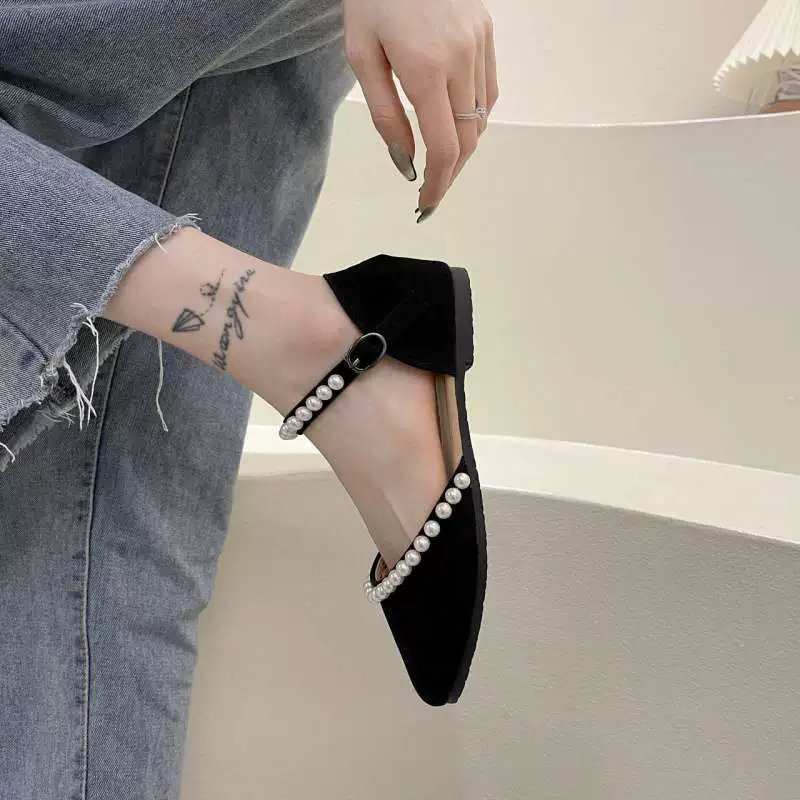 Летние новые женские сандалии с плоской подошвой и ремешком для юбки, балетки с открытым носком для студенток