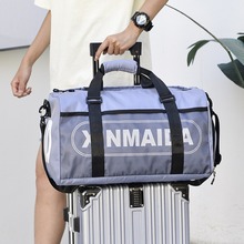 旅行提包出差行李包女手提包可插20寸拉杆箱包附加包插杆式行李袋