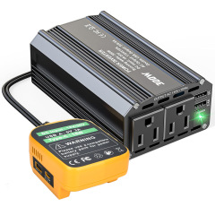 适用牧田得伟米沃奇18V电动工具电池110V便携逆变器300W电源20V