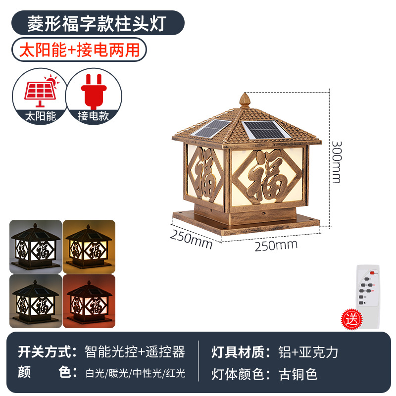 25CM conexión solar de doble propósito (notas negras/bronceador)