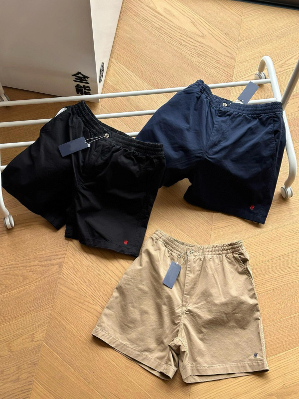 RL ラフポニーロゴピュアコットンジッパー弾性ショーツメンズルーズ夏通気性カップルパンツカジュアル|undefined