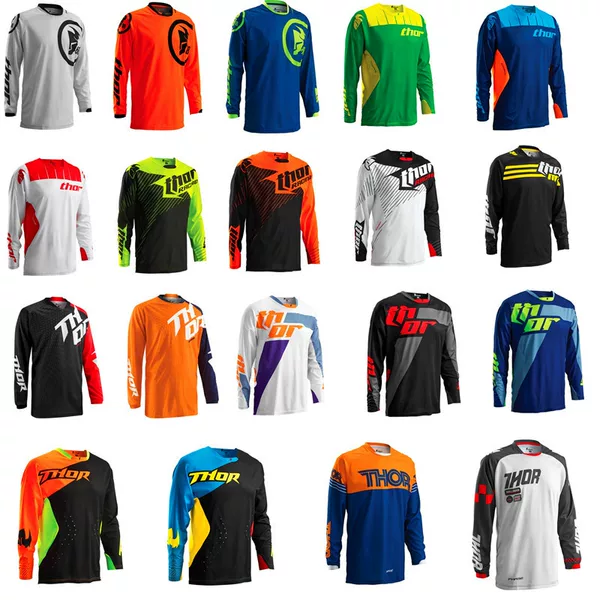 Summer THOR Downhill Long Sleeve Top Raytheon Riding Suit KTM Racing Suit Off-road Motorcycle Suit Sportswear