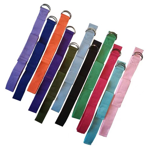 Manufacturer wholesale Iyengar pure cotton yoga stretch belt, shoulder opening, back stretching, correction, posture training aid, tension