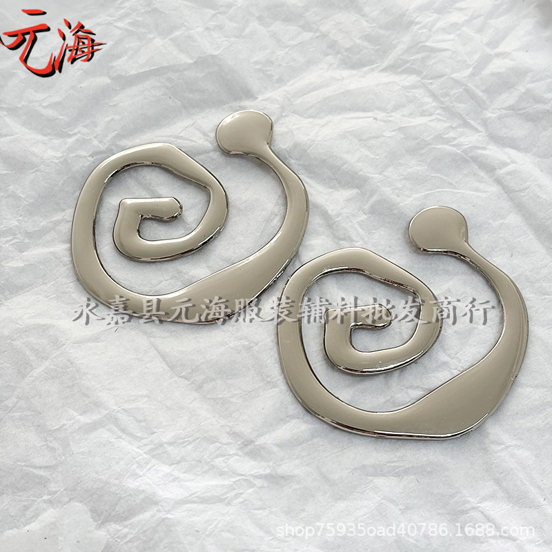 Nuevo botón de aleación de metal de pecho de moda ropa interior de baño botones de decoración de forma irregular accesorios de aleación