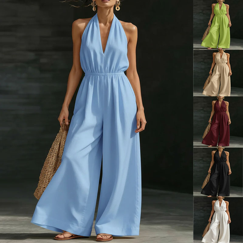 2026 verano nuevo estilo europeo y americano V-collar chaleco de cuello de diseño femenino temperamento estilo de viaje de moda francés