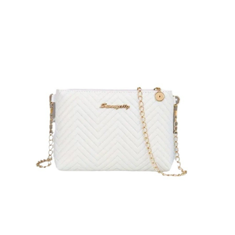 Stripes simples color sólido alta sensación de cordón cadena correa de hombro bolso al por mayor bolso de viaje pequeño mochila de damas
