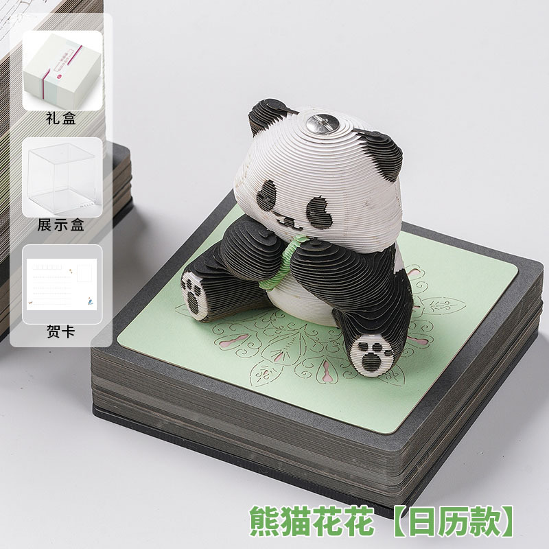 Notas adhesivas 3D emergentes con diseño de mascotas adorables y modernas, escultura de papel, arte desprendible, creativas, de alto valor, con dibujos animados encantadores.