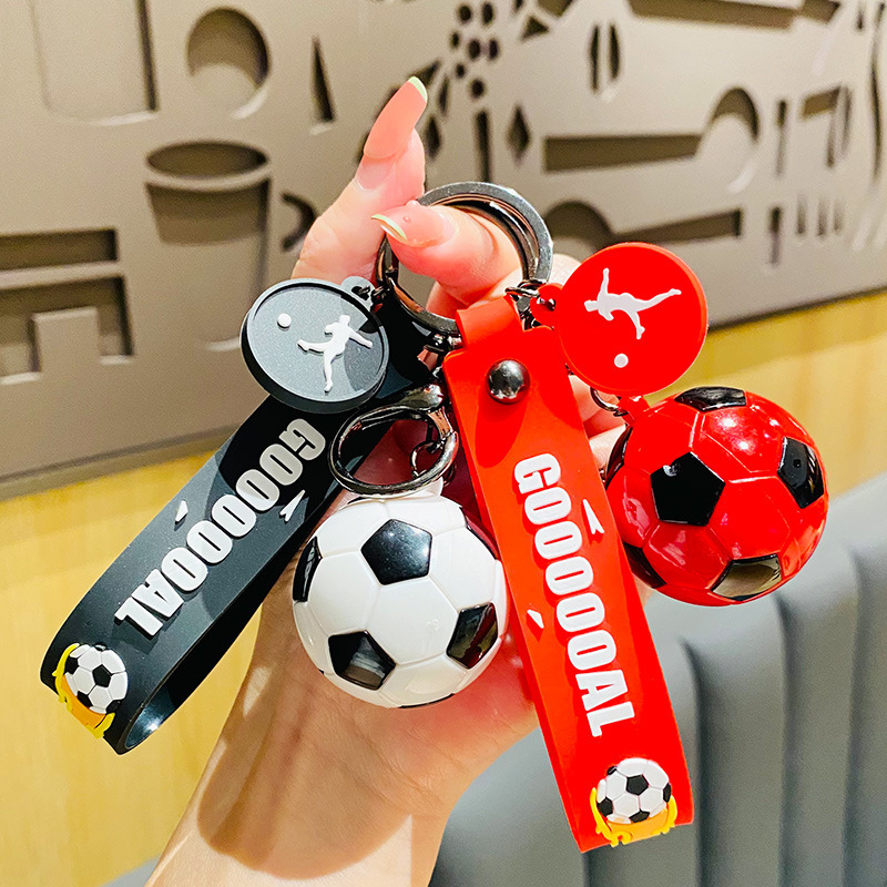 創意的で美しいアクリルサッカーストラップ自動車漫画かばん6色キーホルダーカップルネット赤小プレゼント|undefined
