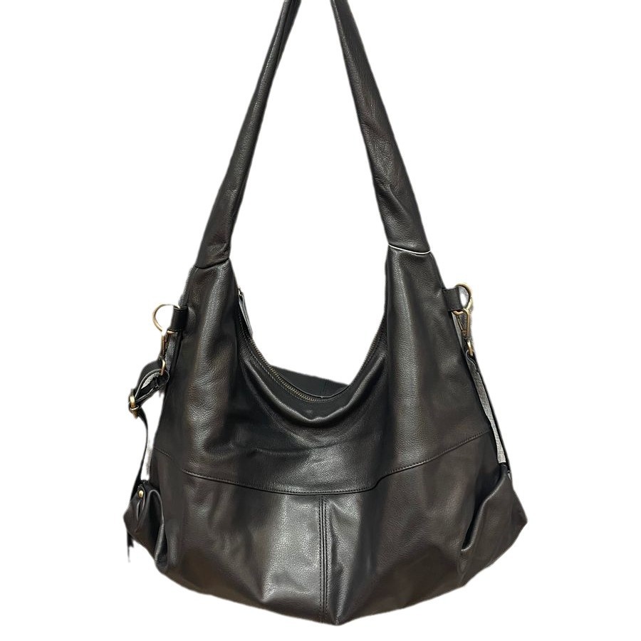 Nuevos bolsos de cuero de moda bolsos de hombro casuales y versátiles para mujeres moda bolsos retro versión coreana bolsos tote de gran capacidad