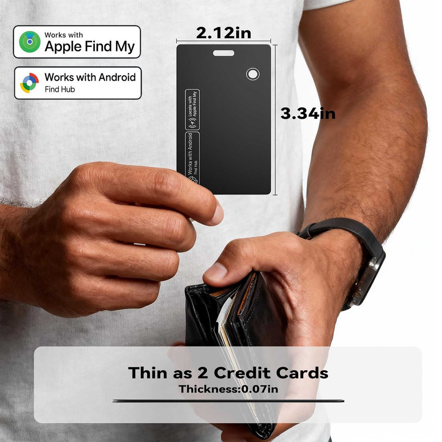 Dual system card tracker, wireless charging, smart