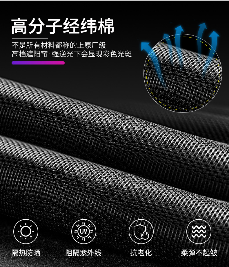 汽车遮阳帘车窗磁铁吸式车内实用防晒隔热前挡光板网纱遮光帘详情图14