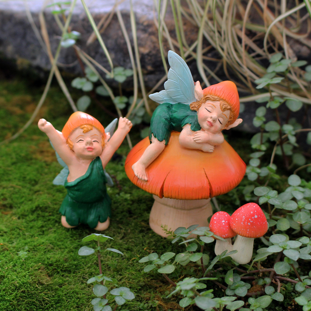 Garden ornaments landscaping courtyard decoration mushroom balcony layout homestay villa outdoor outdoor creative decoration terrace