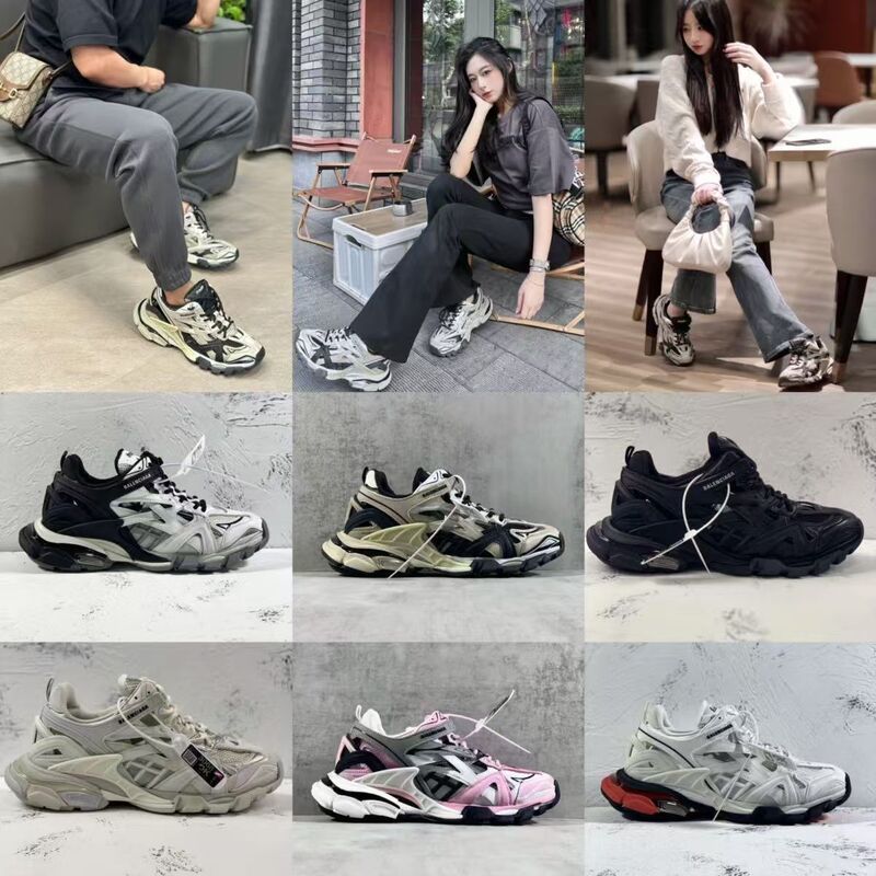 Paris Four Generations Track 4.0 Unisex Dad Shoes Hollow Breathable Trendy Casual Sports Couple Running Shoes Family Collection Paris Four Generations Track 4.0 Unisex Dad Shoes Hollow Breathable Trendy Casual Sports Couple Running Shoes Family Collection
