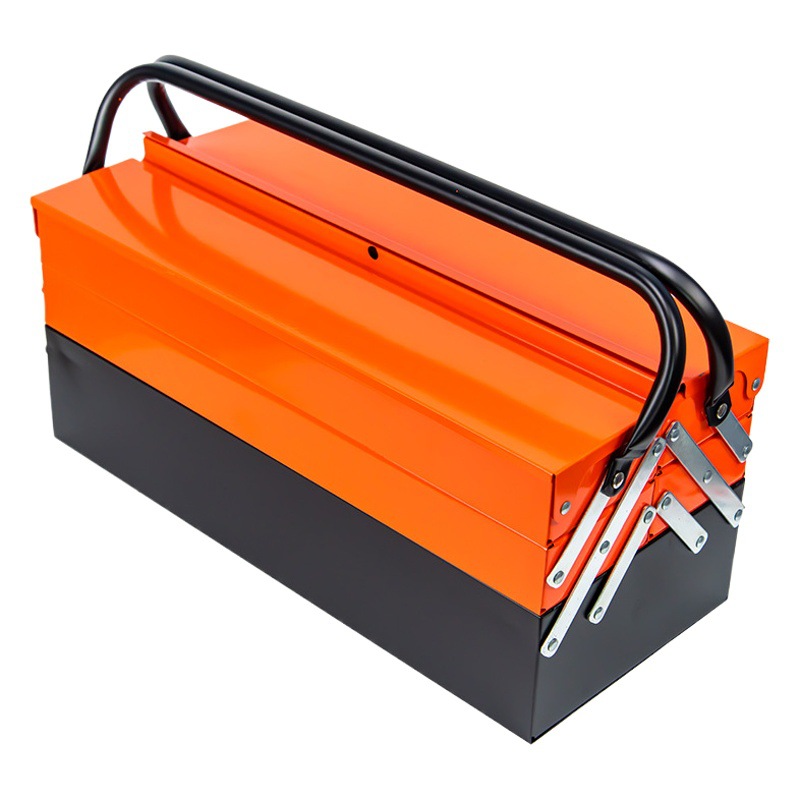 Herramientas de hardware de grado industrial caja de almacenamiento plegable de múltiples capas caja de herramientas de mantenimiento de automóviles grande multifuncional de tres capas