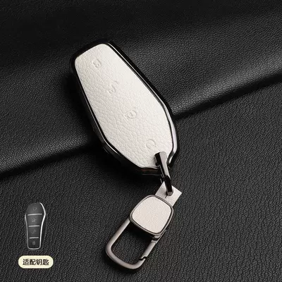Car key bag: Yuan Tang E2Dmi Buckle Dolphin - 1-off-white-a-style-square-buckle-french-goat-leather