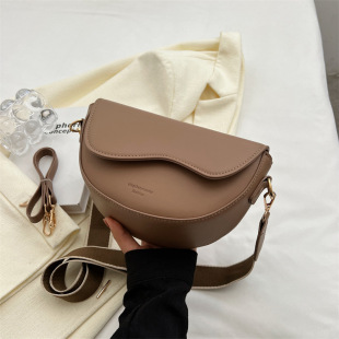 Women's Bag 2024 New Style Textile Cross-border Fashion All-match Crossbody Bag Fashionable Small Square Bag Shoulder Bag Saddle Bag