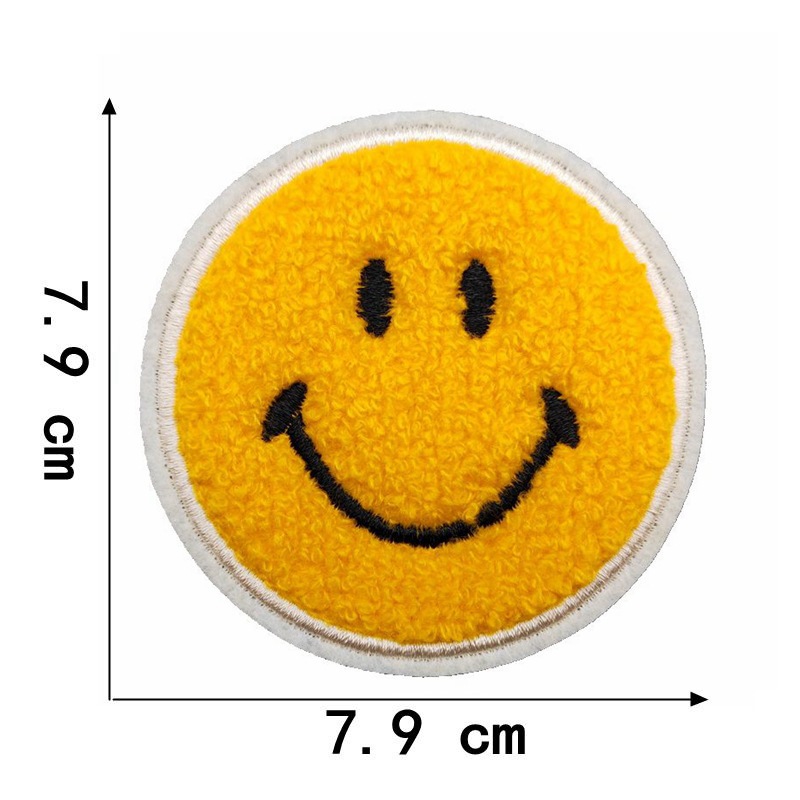 笑脸牙刷绣卡通图案布艺绣标补丁布贴童装衣服辅料牙刷贴布绣批发