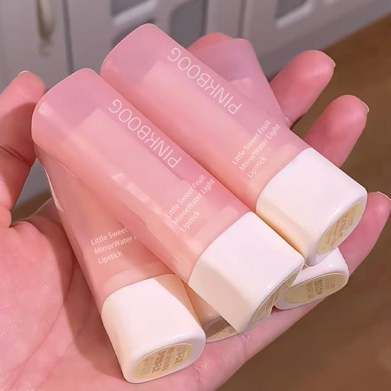 泰温柔辣~白开水樱花玫瑰茶唇膏滋润不掉色学生显白素颜口红唇蜜