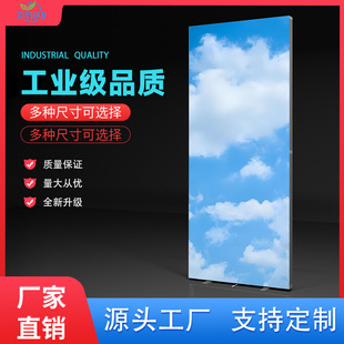 Led Luminous Display Stand Movable Soft Film Card Cloth Light Box Lightweight Modular Light Box