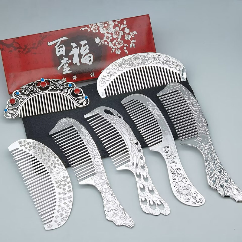 Crafts Silver Comb Alloy Electroplating Live Streaming Gold Gift Women's Silver Ion Jewelry Iron Wholesale Crafts Silver Comb Alloy Electroplating Live Streaming Gold Gift Women's Silver Ion Jewelry Iron Wholesale