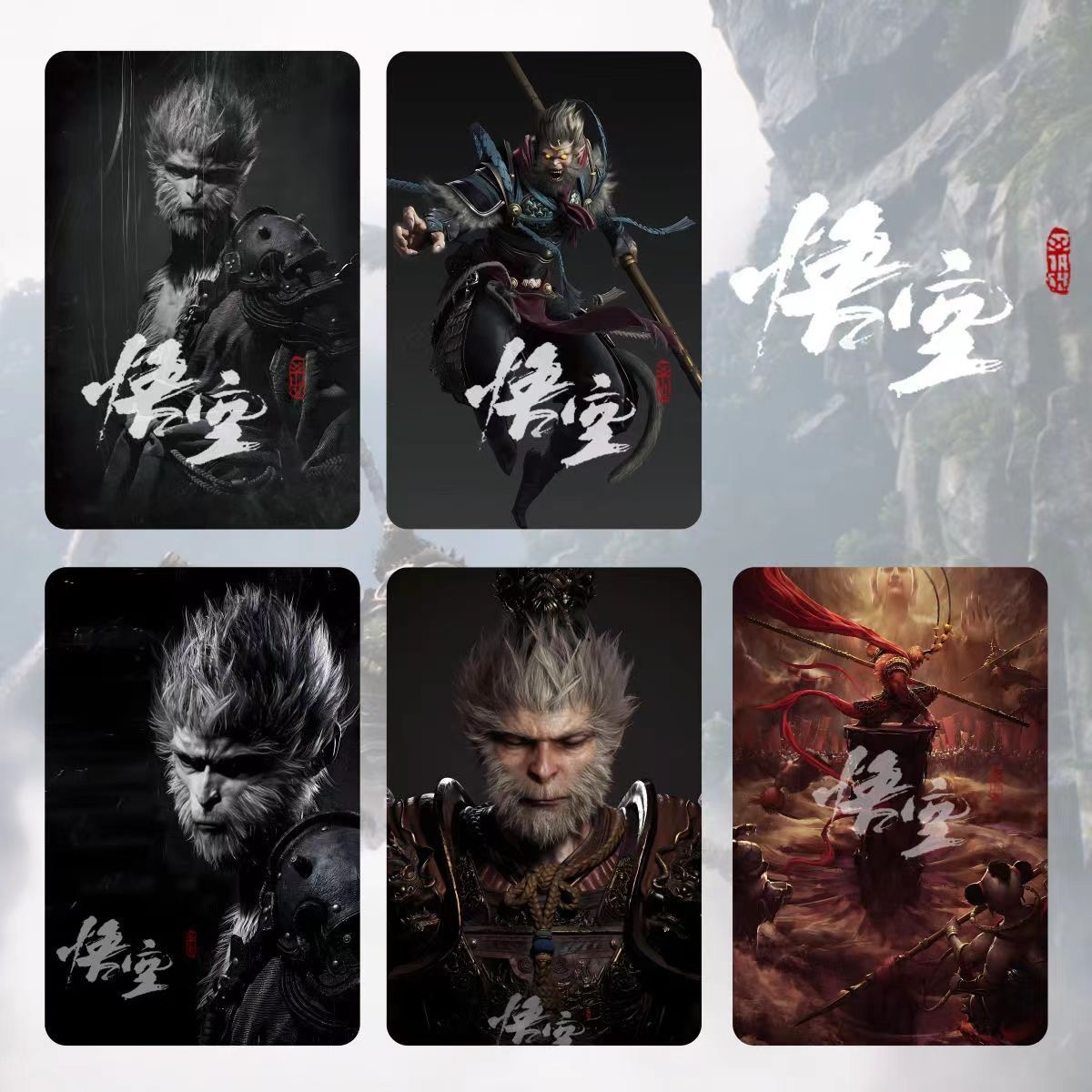 검은 신화 WUKONG 주변 아크릴 냉장고 스티커 컬렉션 맞춤형 문화 창조적 인 자기 스티커 선물