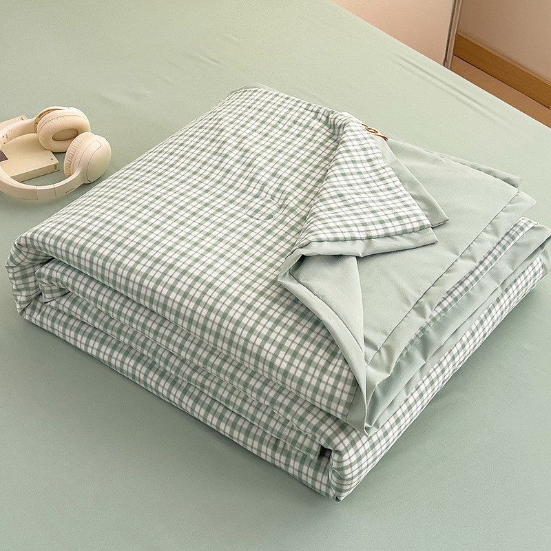 Edredón de verano, edredón de aire acondicionado, dormitorio individual, edredón fresco de verano, lavable a máquina, edredón fino de verano, edredón fresco