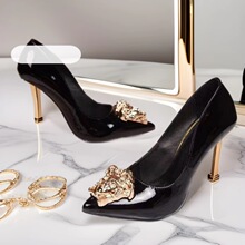 广州发货高品质一比一内外真皮越南泰国迪拜尼日利亚高跟凉鞋气质