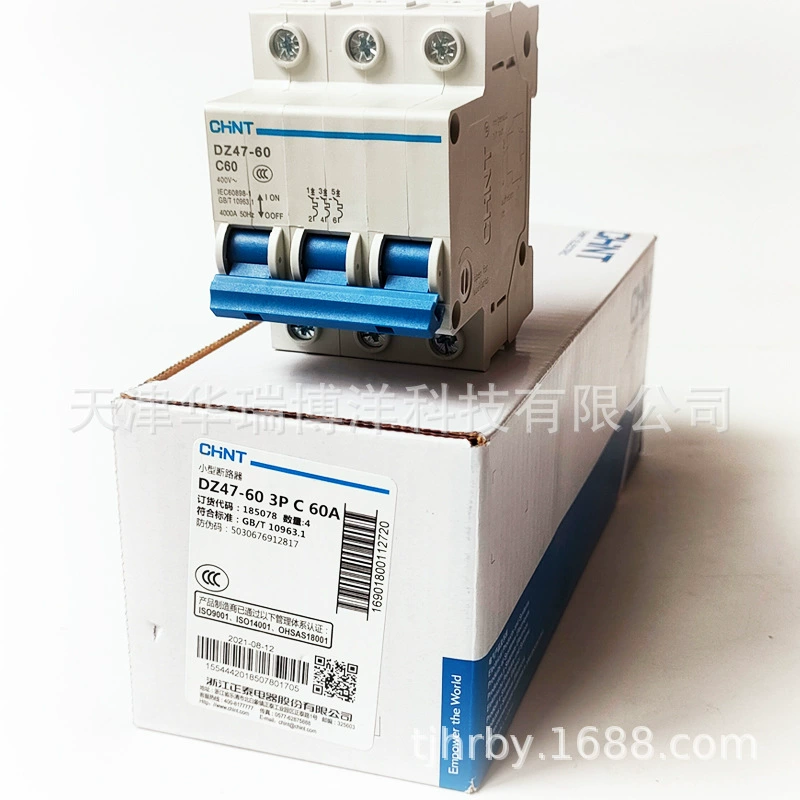 Миниатюрный автоматический выключатель Chint DZ47-60 3P Миниатюрный автоматический выключатель C60