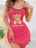 Red, with little bears