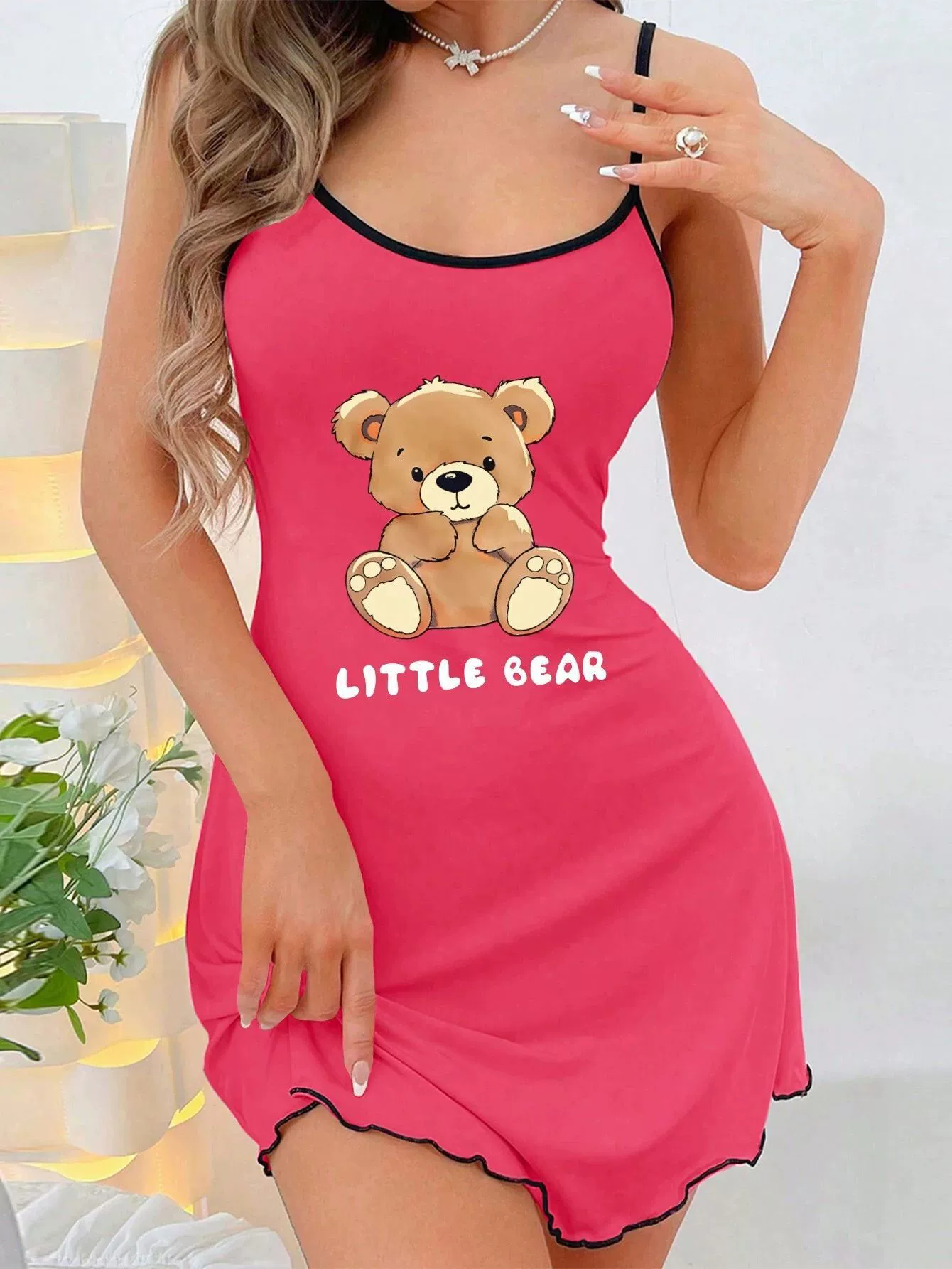 (Cross-border trading), slip dress, comfortable mini-skirt, sexy pijama, European style