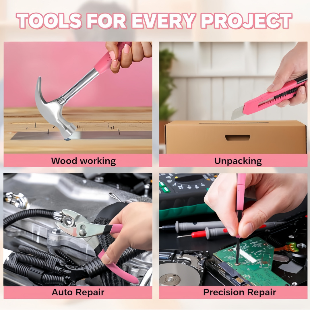 In-stock, exclusively for cross-border e-commerce: 39-piece household hardware tool set, carbon steel combination set, manual tool box