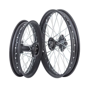 Off-road motosiklet 1.85X14 alüminium disk əyləc dəmir təkər mərkəzi, dekal ilə