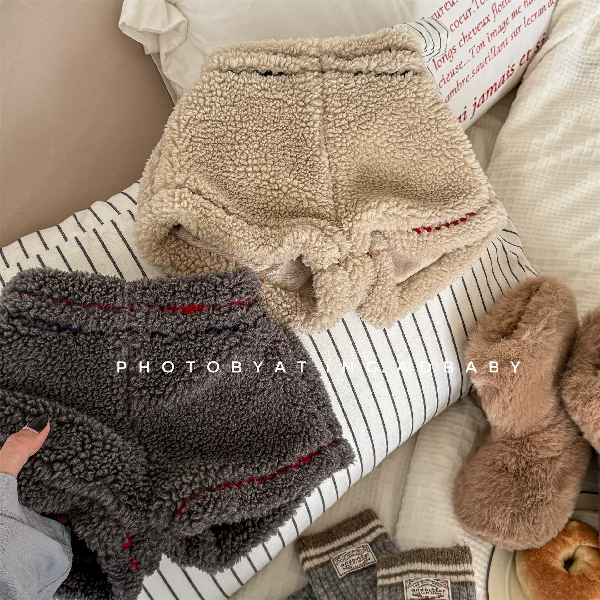 2025湖州织里童装秋冬装女童韩版羊羔绒短裤女童秋款裤子6573