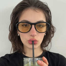 2025新款欧美时尚方形偏光太阳镜女户外潮流街拍防晒墨镜女款跨境