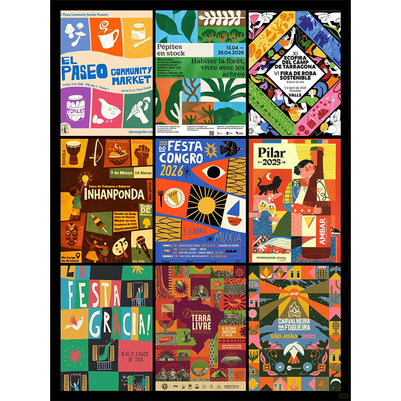 Pinterest Illustration Posters, Children's Room Decorative Paintings