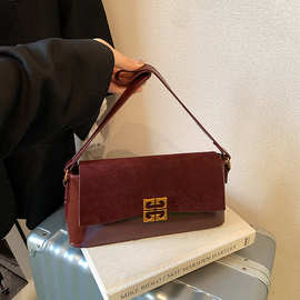 跨境高颜值腋下包包女时髦复古小方包2025冬季新款时尚单肩斜挎包