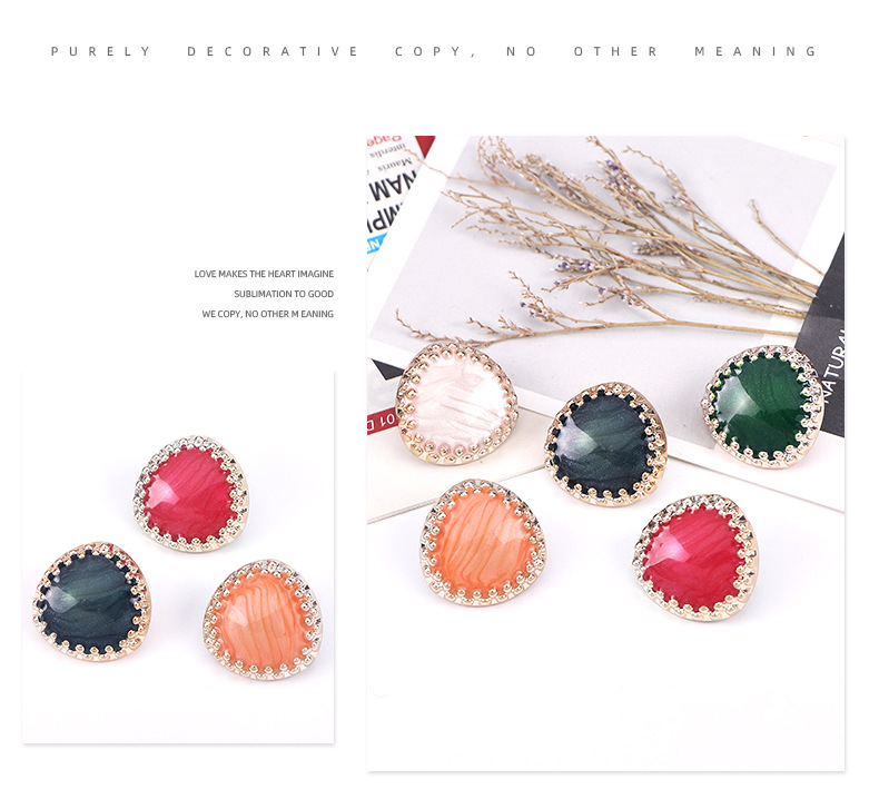 手缝纽扣糖果色扣子