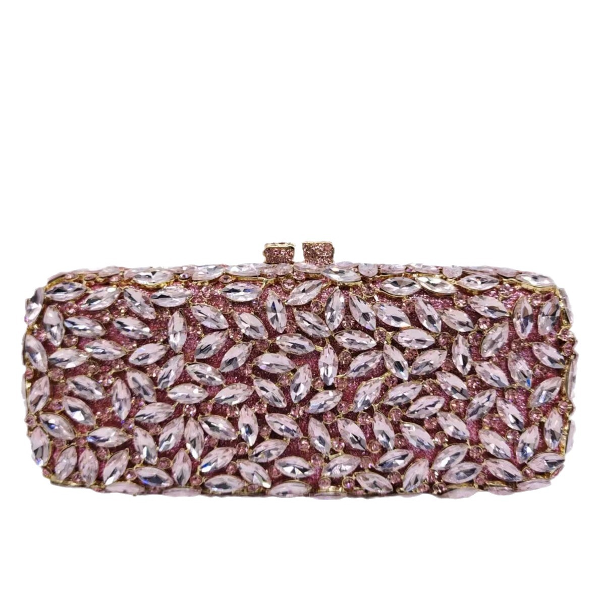 * Cross-border nuevo metal hueco con diamantes bolso de mano vestido de noche bolso de banquete bolso de cristal embrague