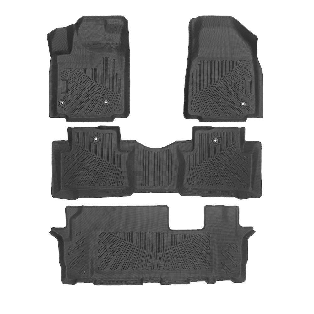 Aplicable a Honda Pilot 2009 - 2015 TPE Foot Pads 3D All Weather Coasters