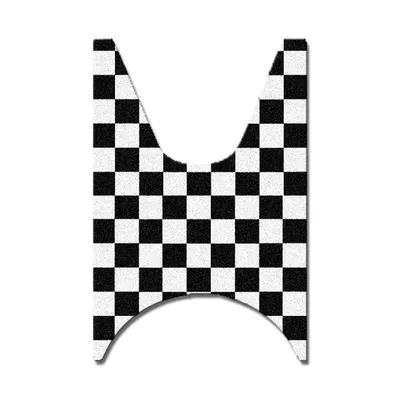 Electric vehicle foot mat Motorcycle Sdh125T-X Pedal Pad - black-and-white-chessboardns125la