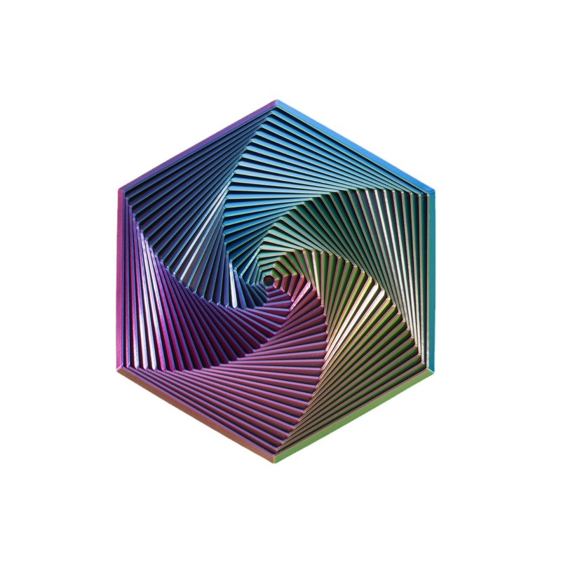 3Dプリントフラクタルイライラ六角形ストレス解消神器大根塔fractalfidgetヘキサン游び|undefined