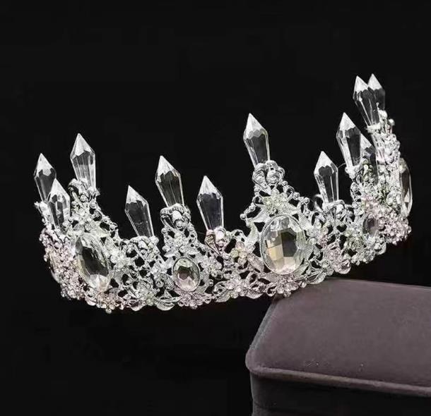 Fábrica directa transfronteriza corona de cabeza de cumpleaños torta de decoración ramo de flores decoración de novia corona de cabeza reina vestido de cumpleaños