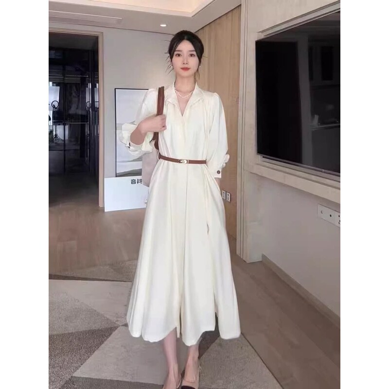 Gentle Style Trench Coat Dress, This Year's Popular Hot-Selling Women's Fashion New Model, a Very Beautiful and Elegant Dress Gentle Style Trench Coat Dress, This Year's Popular Hot-Selling Women's Fashion New Model, a Very Beautiful and Elegant Dress