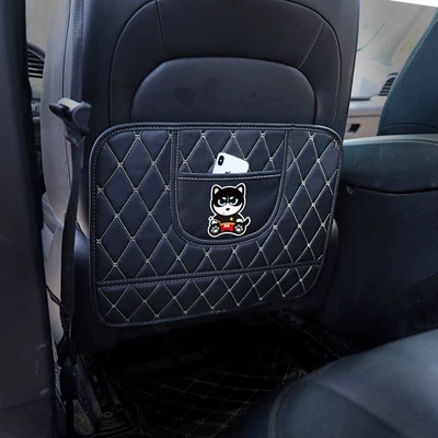 Seat Back Anti-Kick Pad, Rear: Chair back anti-kick pad - colorful-erha-short-style-anti-kick-storage