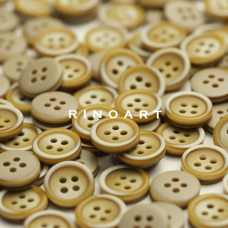 Ruona Gradient Color Resin Buttons Vintage Shirt Knitted Cardigan Buttons Dark Color Children's Clothing DIY Clothing Decorative Buttons