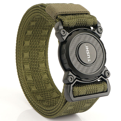 TUSHI tactical belt men's outdoor mountain climbing training multi-functional equipment workwear woven waist pants belt belt wholesale