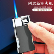 网红创意防风打火机充气超薄直冲透明仓气仓高颜值个性男礼物批发