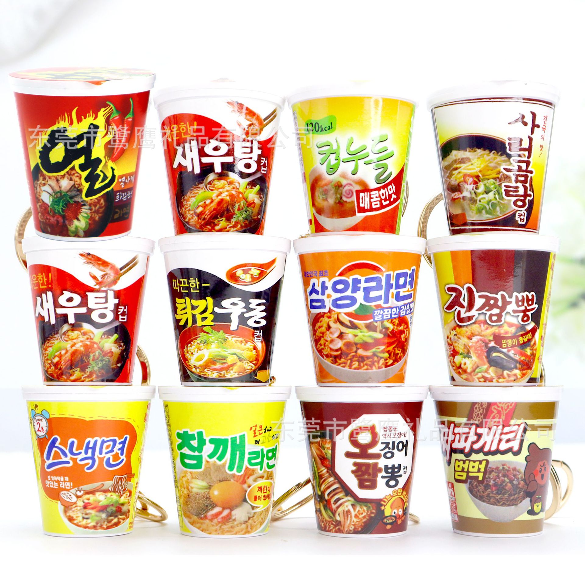 來一客钥匙扣农心不倒翁 仿真杯面零食模型吊饰辛拉面泡麵鑰匙圈